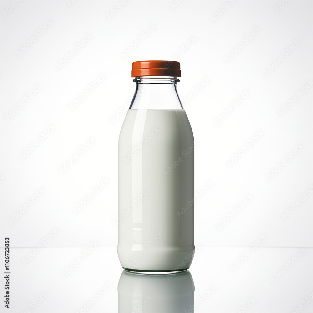 Milk Bottle isolated on white background Milk Bottle isolated on white background
