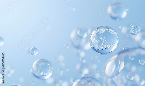 Wallpaper Mural Water droplets and bubbles Torontodigital.ca