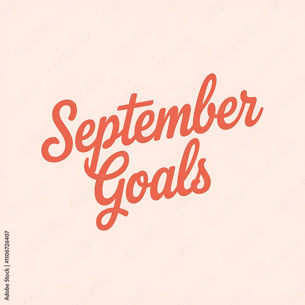 September Goals A Stylish Handwritten Design September Goals A Stylish Handwritten Design