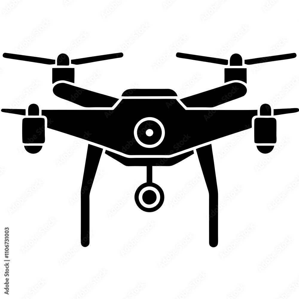 A simple drone vector illustration A simple drone vector illustration