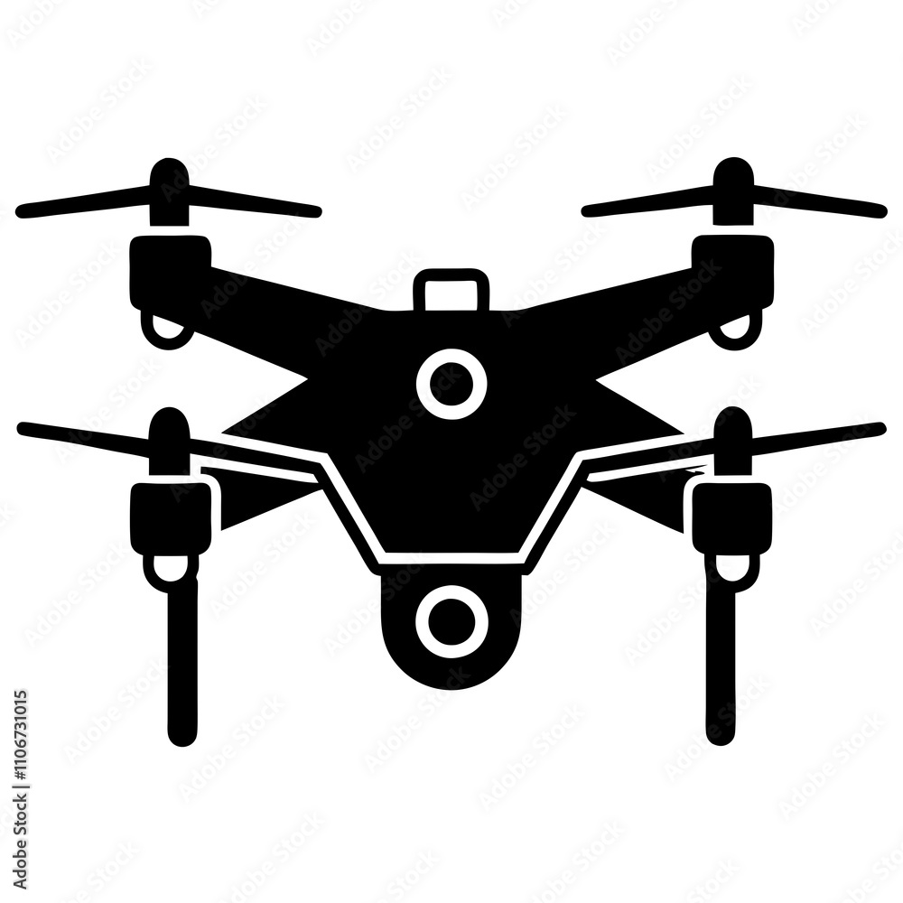 A simple drone vector illustration A simple drone vector illustration