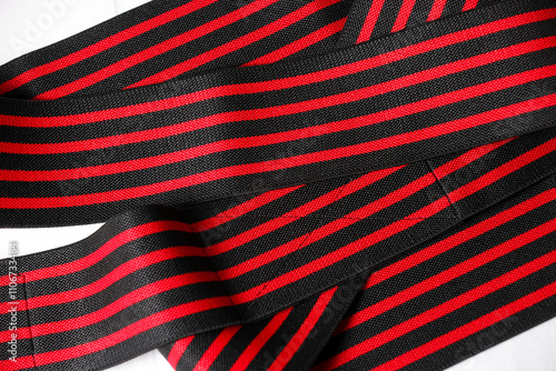 knee wraps red  back ground white clousep