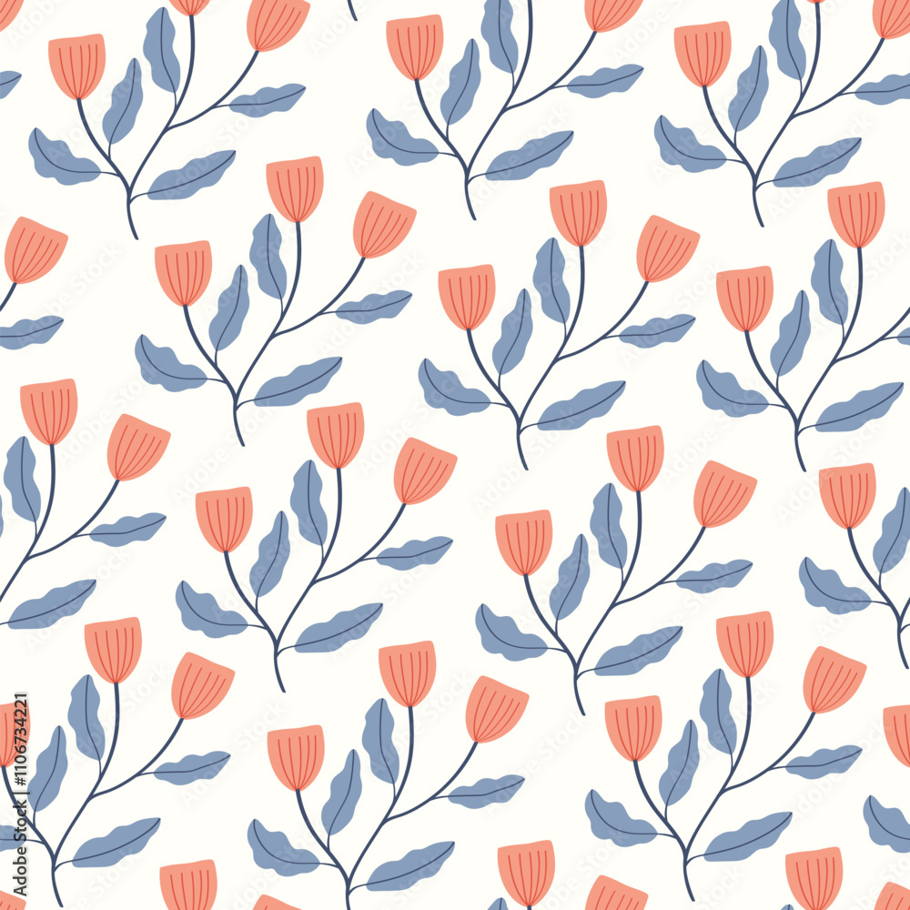 Floral Seamless Pattern of Flowers in Pink, for Textiles, Fabrics, Decoration, Papers Prints, Fashion Backgrounds, Wrapping Floral Seamless Pattern of Flowers in Pink, for Textiles, Fabrics, Decoration, Papers Prints, Fashion Backgrounds, Wrapping