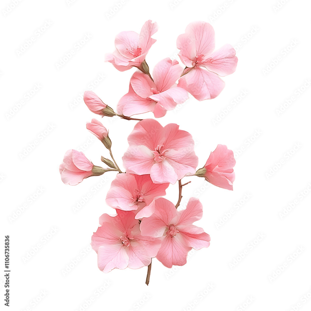 Delicate Pink Flowers Branching Beautifully Delicate Pink Flowers Branching Beautifully