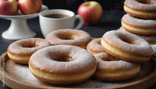 batch of apple cider donuts