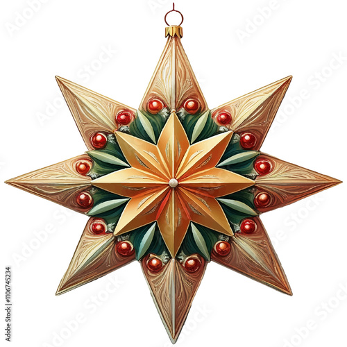 christmas star decoration photo