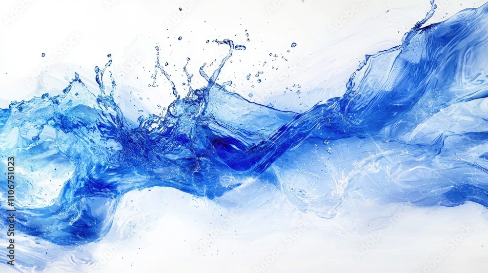 Blue electric energy splash isolated on white background Stock Illustration uk, uhd Blue electric energy splash isolated on white background Stock Illustration uk, uhd
