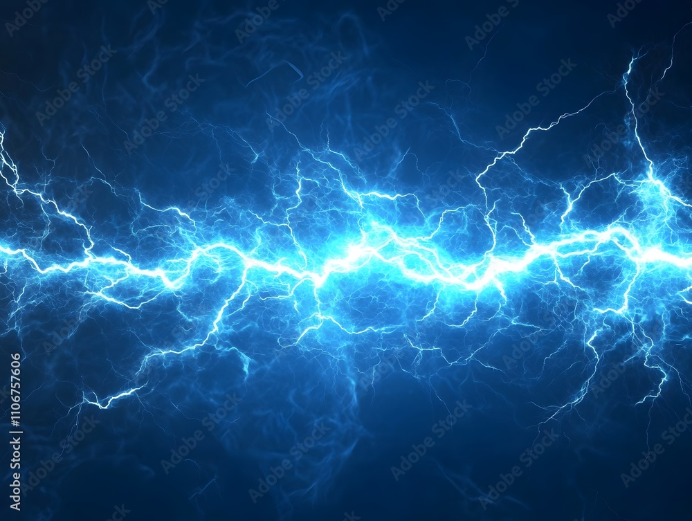 A vivid depiction of electric energy, showcasing bright blue lightning against a dark background. A vivid depiction of electric energy, showcasing bright blue lightning against a dark background.
