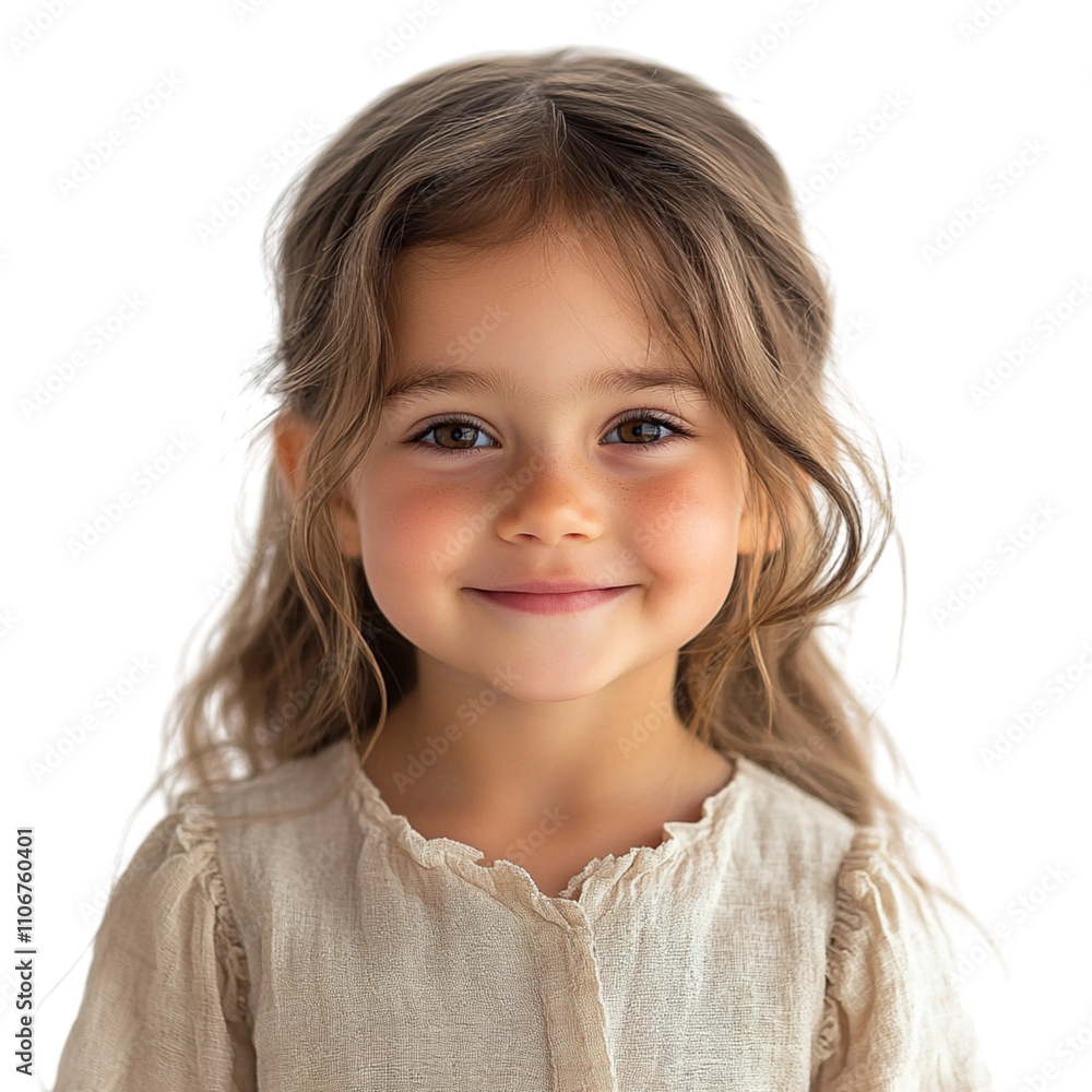 portrait of a smiling little girl isolated on transparent background portrait of a smiling little girl isolated on transparent background