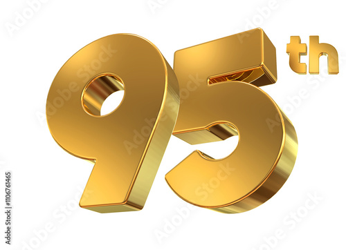 95th Anniversary Gold Number photo