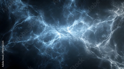 Abstract depiction of energy and movement in a dark, ethereal environment.