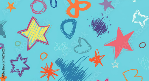 Colorful abstract scribbles...