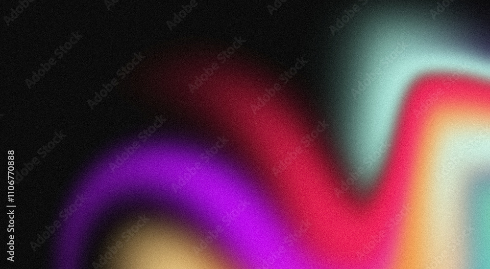 Fototapeta premium Chromatic gradient texture wallpaper design background Abstract holographic iridescent effect grainy gradient with wrinkled colors, unique wallpaper. Backdrop for web, notepad cover.