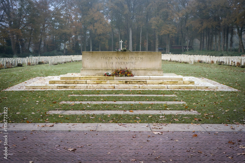 War Cemetery for britisch and Polish soldiers from World War Two. photo