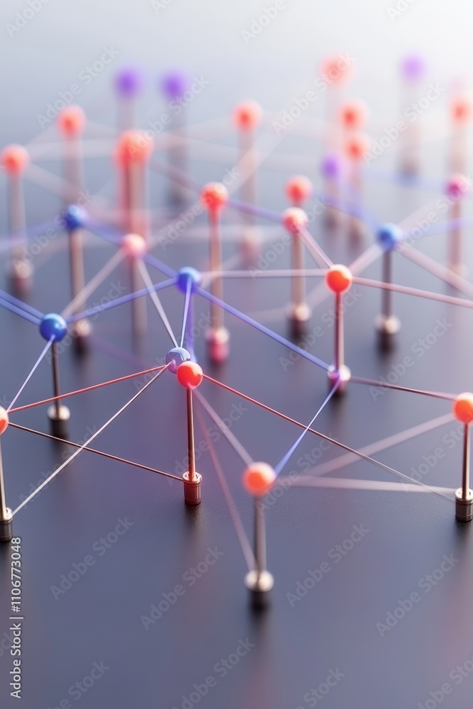 Abstract depiction of interconnected nodes and red glowing dots within a network, symbolizing AI learning systems, neural networks, and innovative digital infrastructures Abstract depiction of interconnected nodes and red glowing dots within a network, symbolizing AI learning systems, neural networks, and innovative digital infrastructures