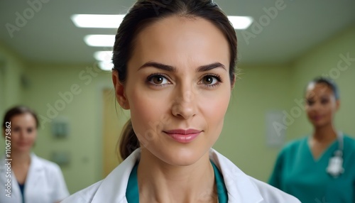 Free Download Happy Female Doctor in hospital - GFXLoad