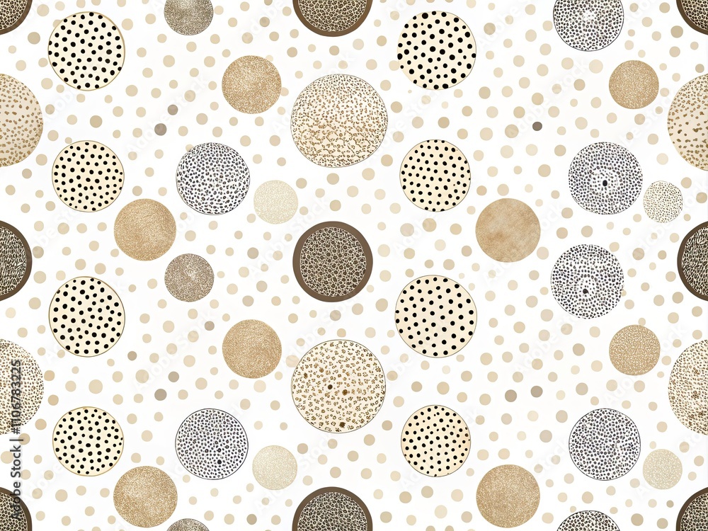 Seamless Neutral Polka Dots Pattern - Black Hand-Drawn Circles on White Background for Wallpaper, Fabric, Print, Textile, and Wrapping Paper Design Seamless Neutral Polka Dots Pattern - Black Hand-Drawn Circles on White Background for Wallpaper, Fabric, Print, Textile, and Wrapping Paper Design