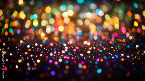 Wallpaper Mural Abstract bokeh lights in a gradient spectrum of colors, creating a vivid and dynamic background with blurred texture and vibrant chromatic harmony Torontodigital.ca