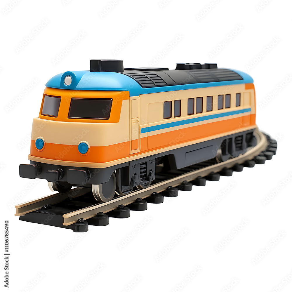 Classic Toy Steam Engine isolated on transparent background. Classic Toy Steam Engine isolated on transparent background.