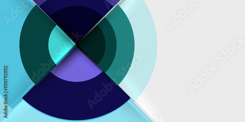 Target circle geometric abstract shapes. Vector Illustration For Wallpaper, Banner, Background, Card, Book Illustration, landing page