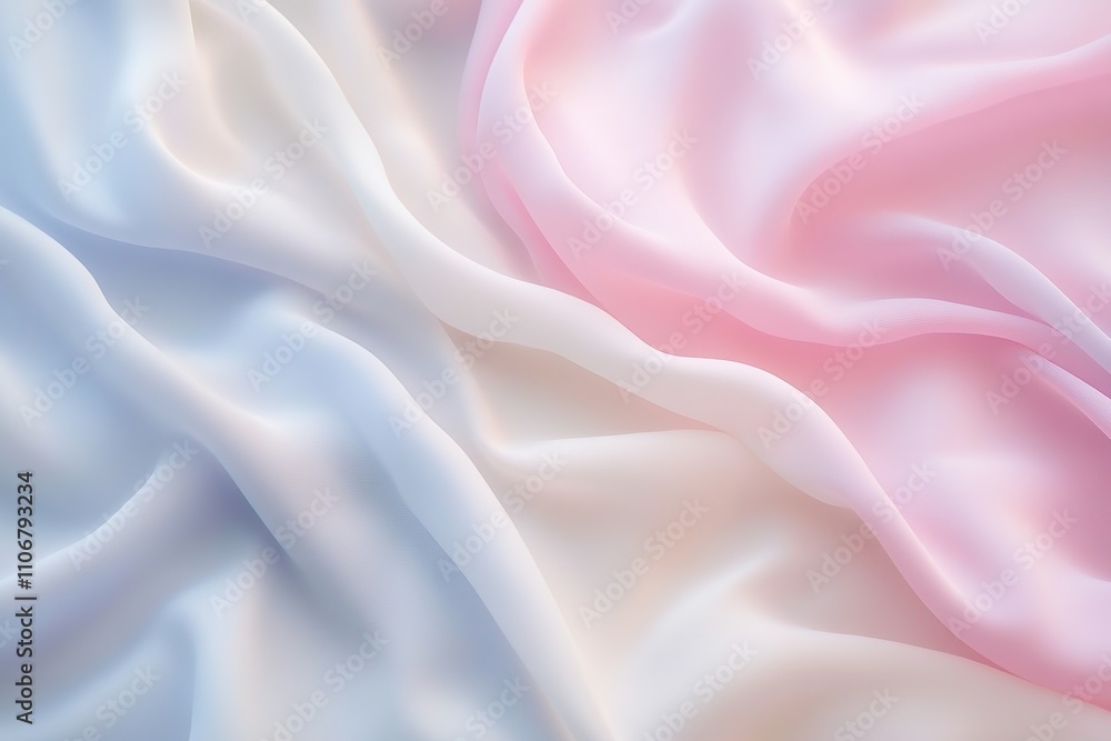 Soft pastel fabric folds in dreamy pink and lavender hues. Soft pastel fabric folds in dreamy pink and lavender hues.