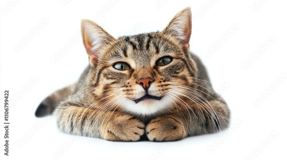 Cat with a playful or content expression, showing a smiling demeanor Cat with a playful or content expression, showing a smiling demeanor