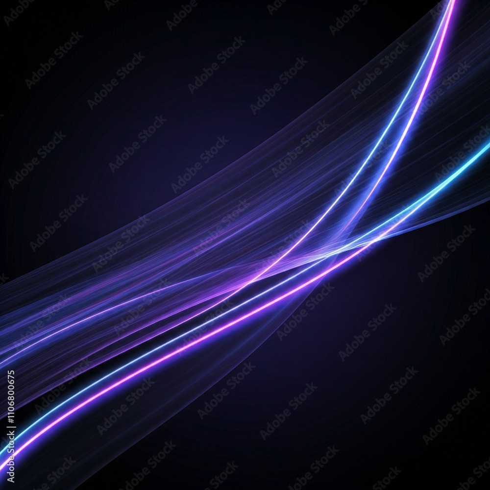 Abstract Background Vibrant Streaks of Light in Blue, Purple and Pink Tones on a Dark Background Abstract Background Vibrant Streaks of Light in Blue, Purple and Pink Tones on a Dark Background