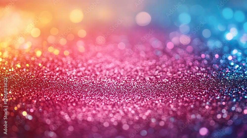 A cute pastel rainbow glitter background with space for text in the center A cute pastel rainbow glitter background with space for text in the center