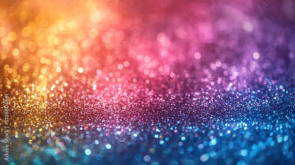 A cute pastel rainbow glitter background with space for text in the center A cute pastel rainbow glitter background with space for text in the center