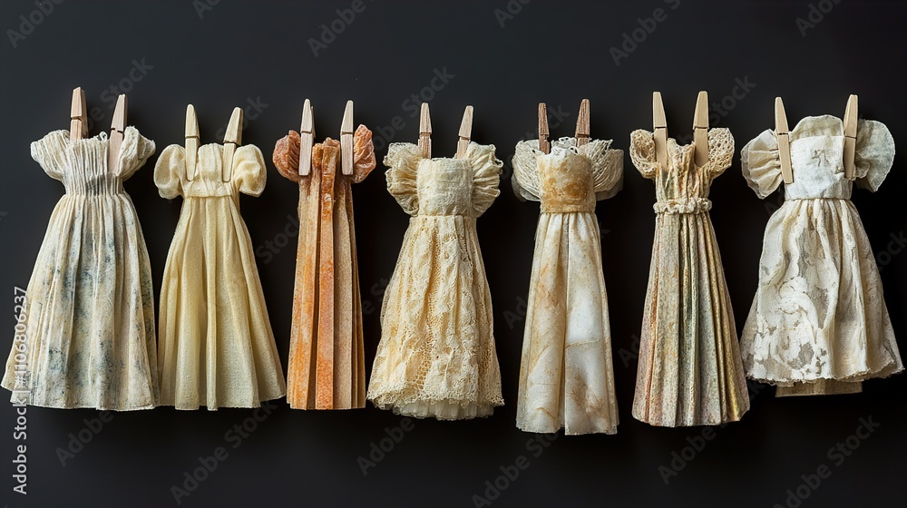 Miniature Dresses: A Delicate Art Installation Miniature Dresses: A Delicate Art Installation