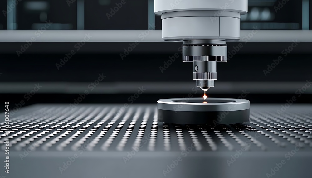 Close-up of a precision machine component being processed in a modern industrial environment, showcasing innovation. Close-up of a precision machine component being processed in a modern industrial environment, showcasing innovation.
