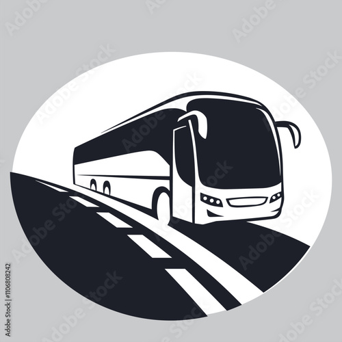 Bus vector for logo, template, poster etc