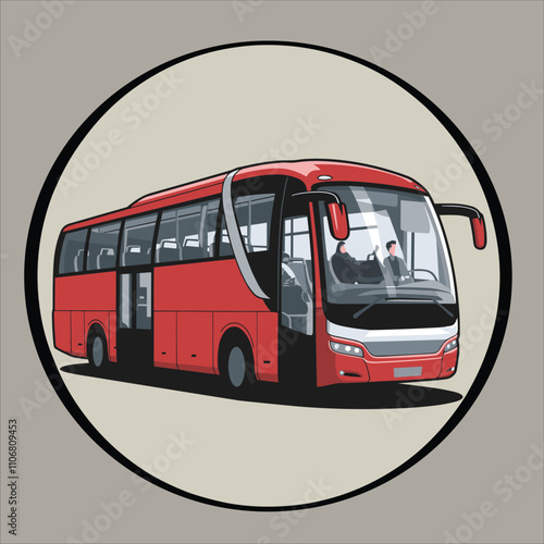 Bus vector for logo, template, poster etc