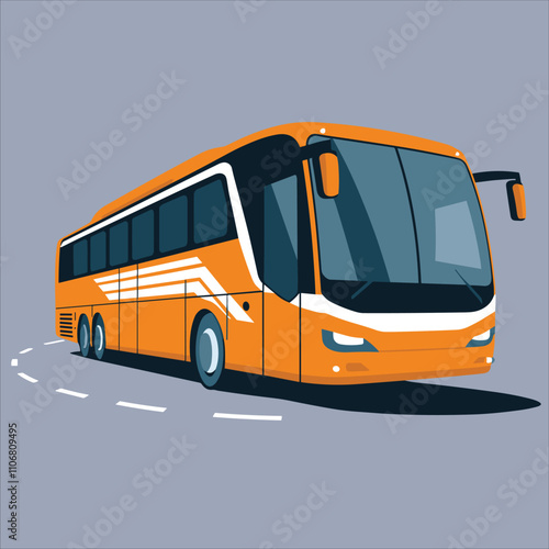 Bus vector for logo, template, poster etc