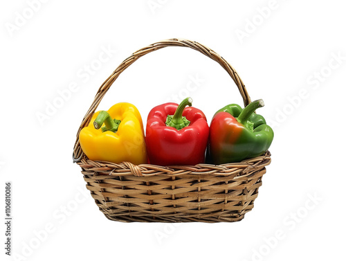 Obraz na płótnie Capsicums on transparent background 
