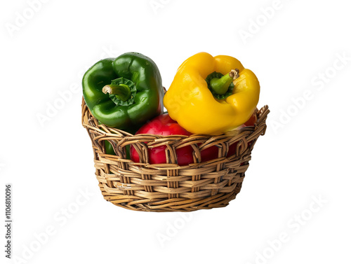 Tapety artystyczne Capsicums on transparent background 