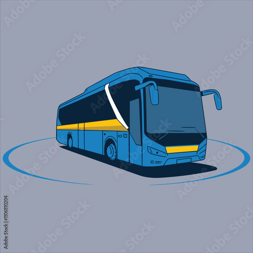 Bus vector for logo, template, poster etc