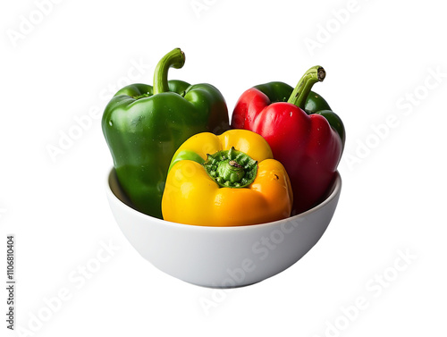 Obraz na płótnie Capsicums on transparent background 