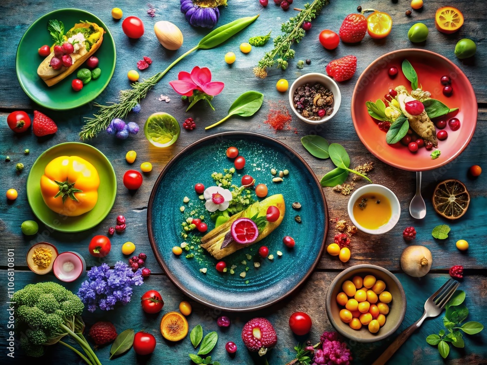 Captivating Vision Concept in Food Photography Showcasing Colorful Ingredients, Creative Plating, and Artistic Presentation for Inspiring Culinary Imagination Captivating Vision Concept in Food Photography Showcasing Colorful Ingredients, Creative Plating, and Artistic Presentation for Inspiring Culinary Imagination