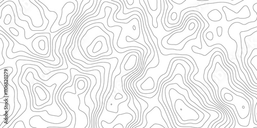 Topographic map background geographic line map with elevation assignments. Modern design with White background with topographic wavy pattern design.paper texture Imitation of a geographical map shades