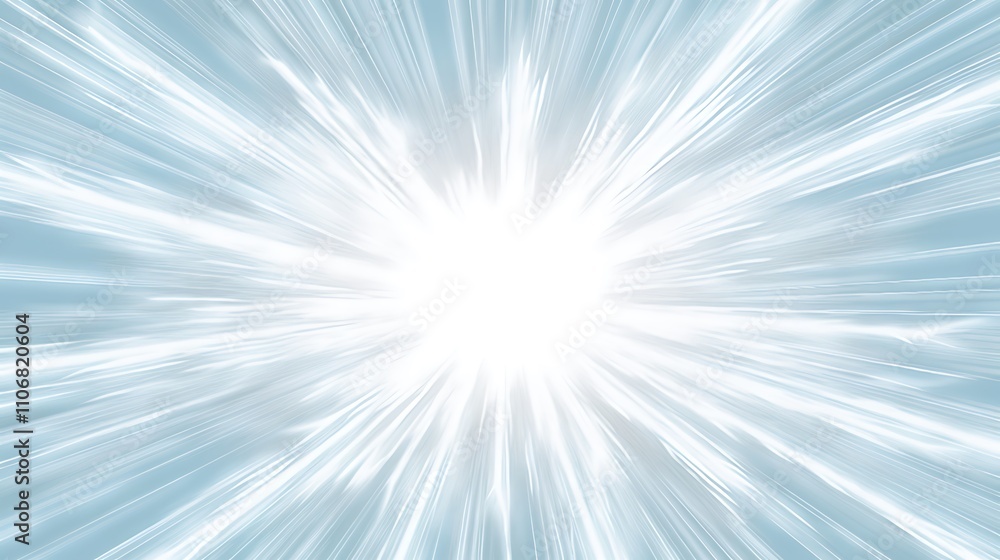 Abstract Light Rays Converging Towards Bright Center Abstract Light Rays Converging Towards Bright Center