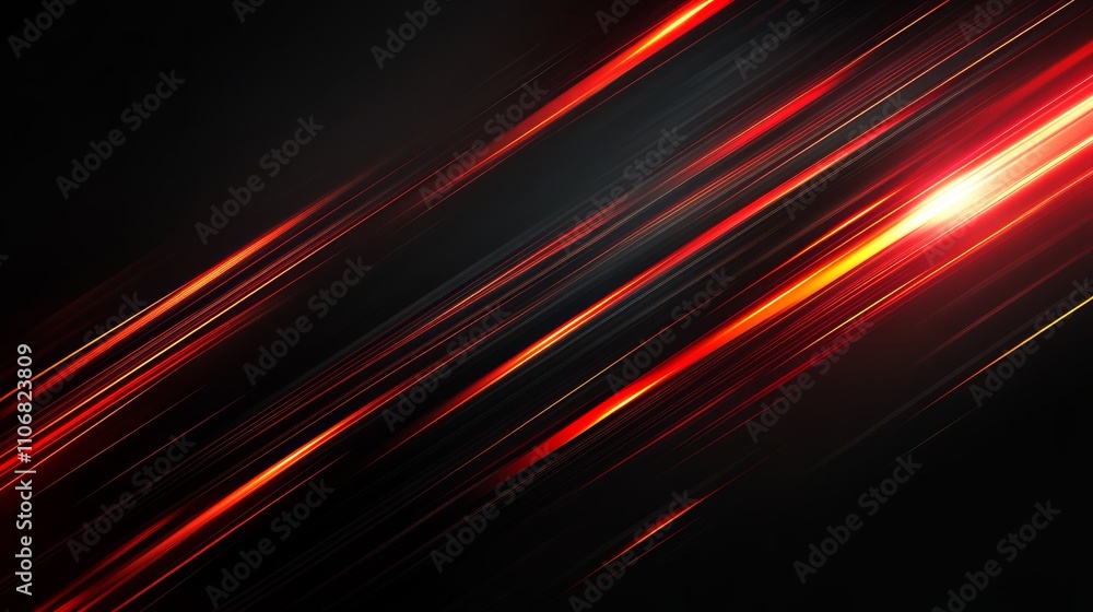 Abstract red and black diagonal light streaks on dark background. Abstract red and black diagonal light streaks on dark background.