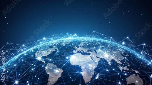 A Digital Representation of Earth with Interconnected Lines
