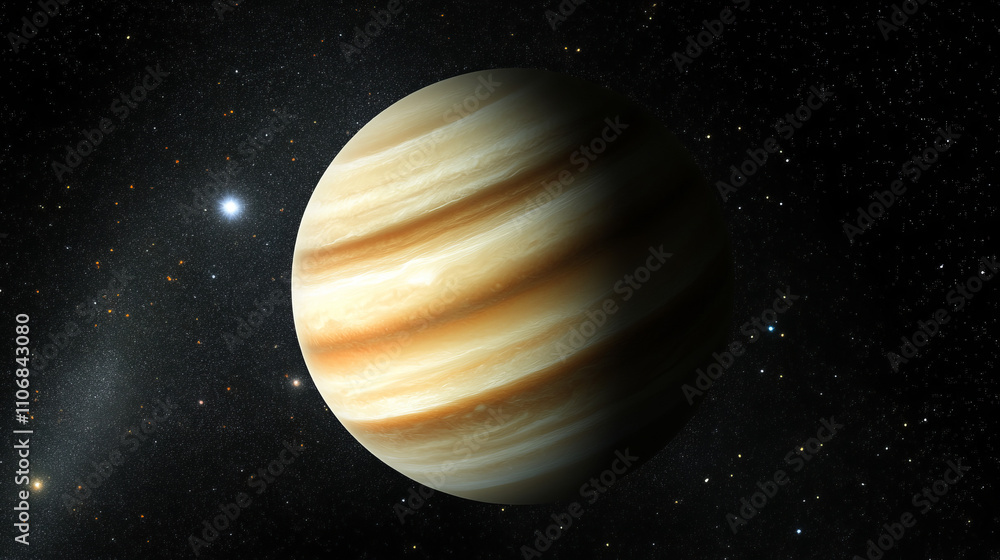 Jupiter's Majestic Atmospheric Bands Captured in Stunning Detail