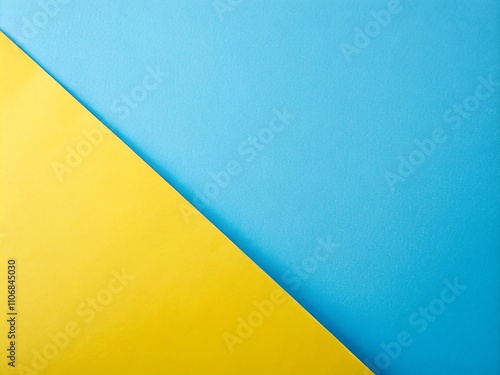 Conceptual Photography of Blue and Yellow Pastel Paper Backgrounds for Creative Projects and Artistic Expressions with Soft Textures and Harmonious Color Combinations