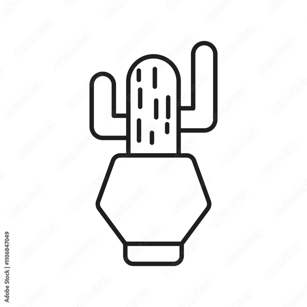 plant line icon with white background vector stock illustration plant line icon with white background vector stock illustration