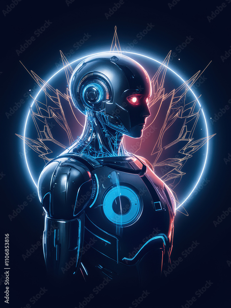 Fototapeta premium Cybernetic Vanguard: The Future of Robotics Unveiled