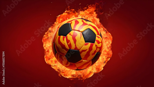 Inferno kick – the flame soccer ball.