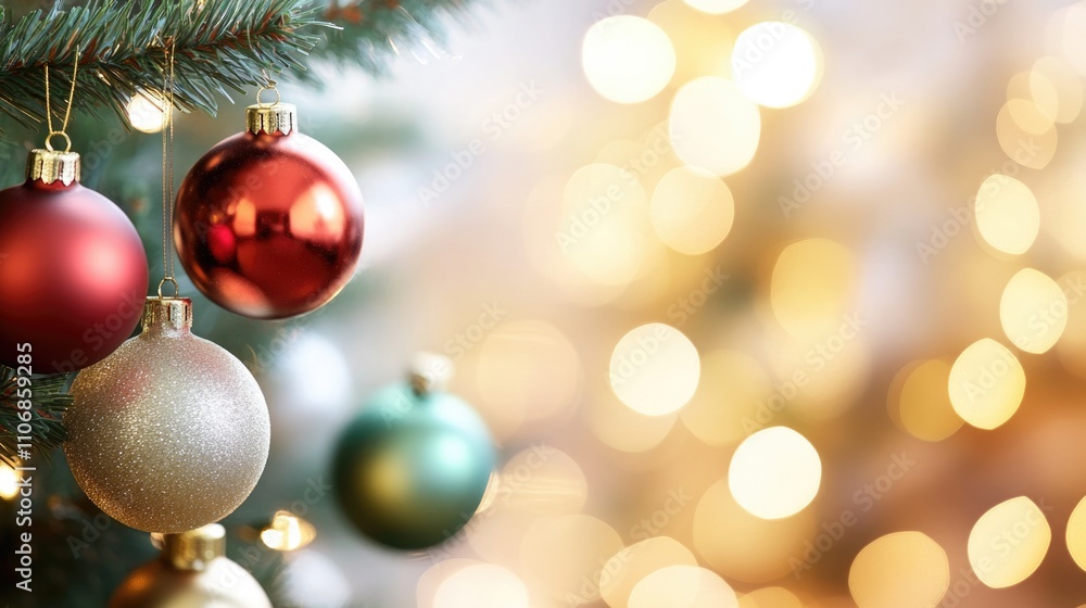 White and gold red green blurred Christmas background.Christmas and New Year holidays background . White and gold red green blurred Christmas background.Christmas and New Year holidays background .