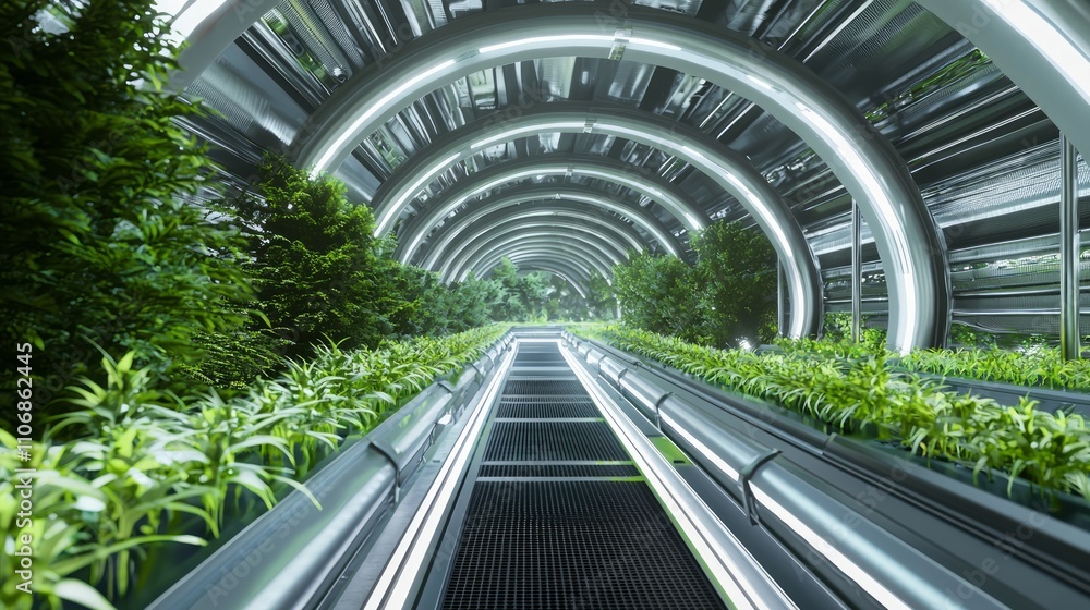 Futuristic Underground Farming System with Advanced Technology Monitoring Growth and Maximizing Yield | 3D Render of Intricate Plant Networks Futuristic Underground Farming System with Advanced Technology Monitoring Growth and Maximizing Yield | 3D Render of Intricate Plant Networks
